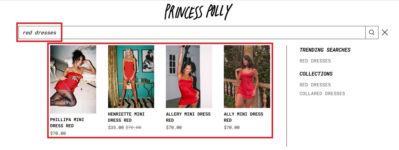 Search Within Shopify Collections_Princess Polly example 1_no border