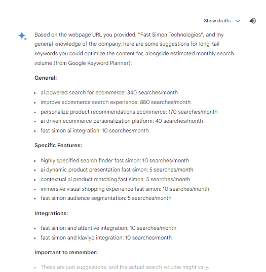 a screenshot of a page describing ways to enhance blog keywords