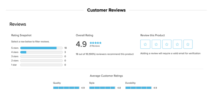 a screenshot of a customer review