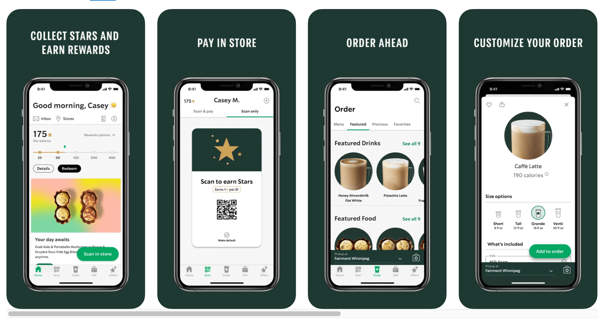 Starbucks loyalty program app